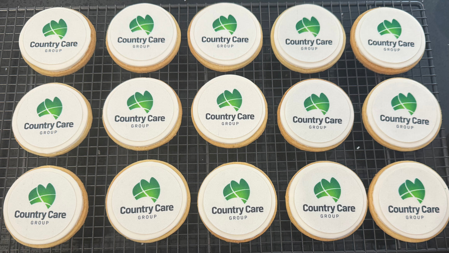 Corporate logo cookies