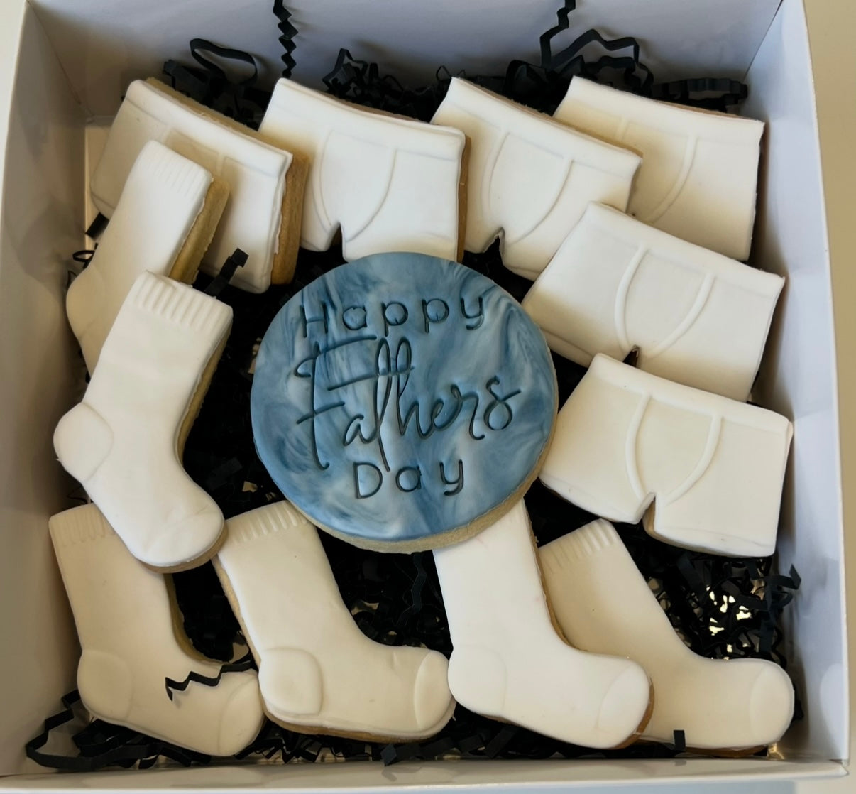 Fathers Day Socks n Jocks cookie box