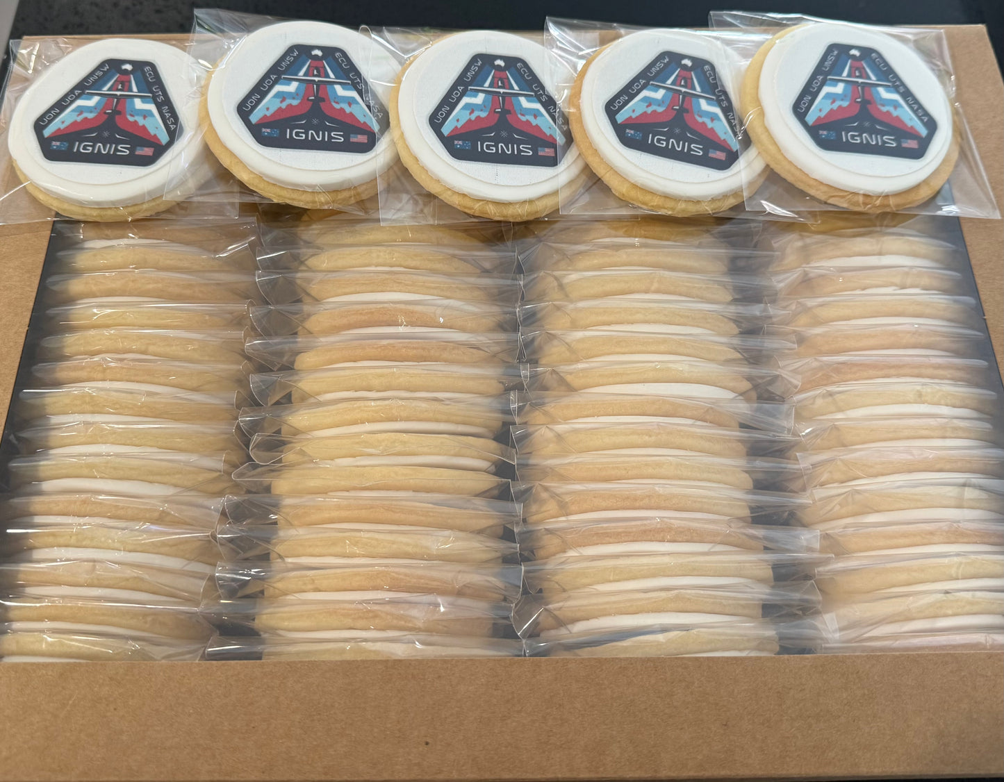 Corporate logo cookies