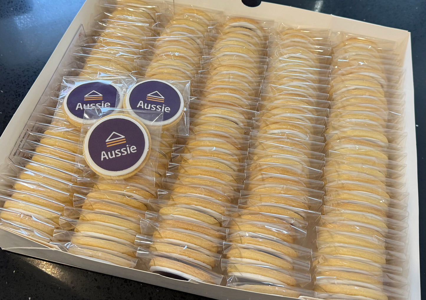 Corporate logo cookies