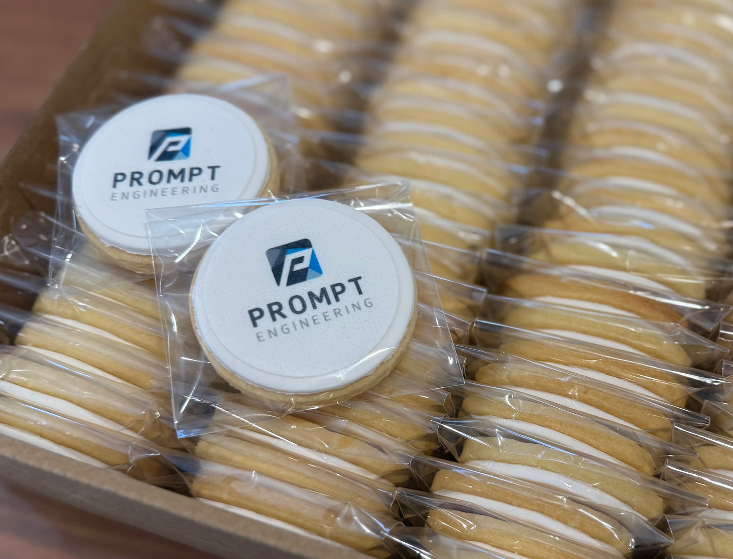 Corporate logo cookies