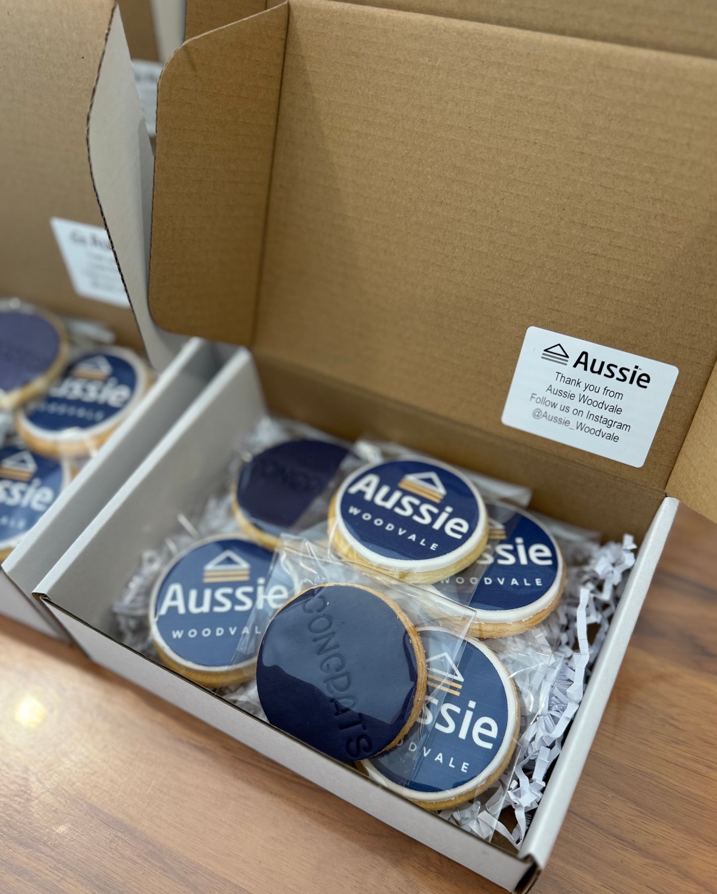 Corporate logo cookies