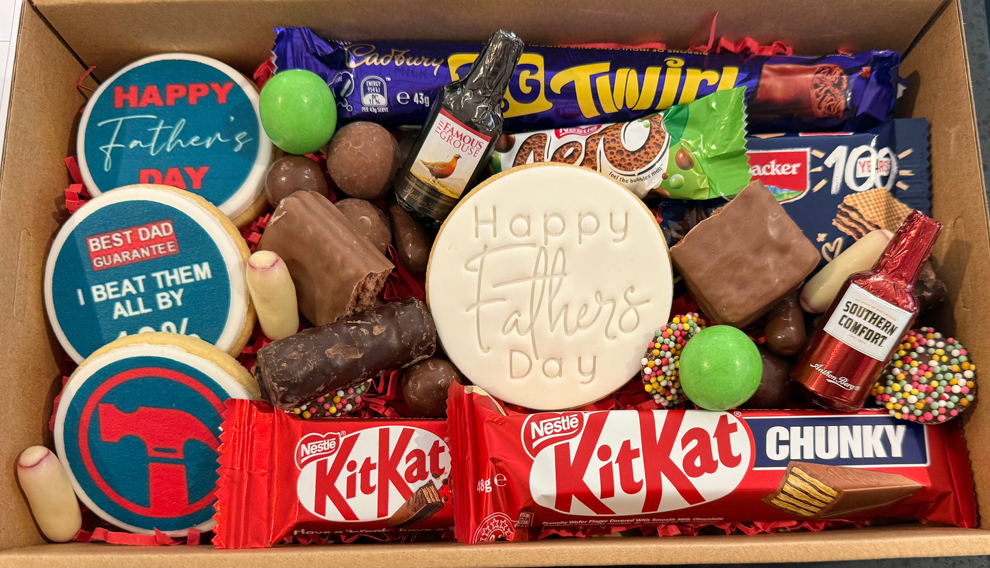 Fathers Day cookies/chocolate box