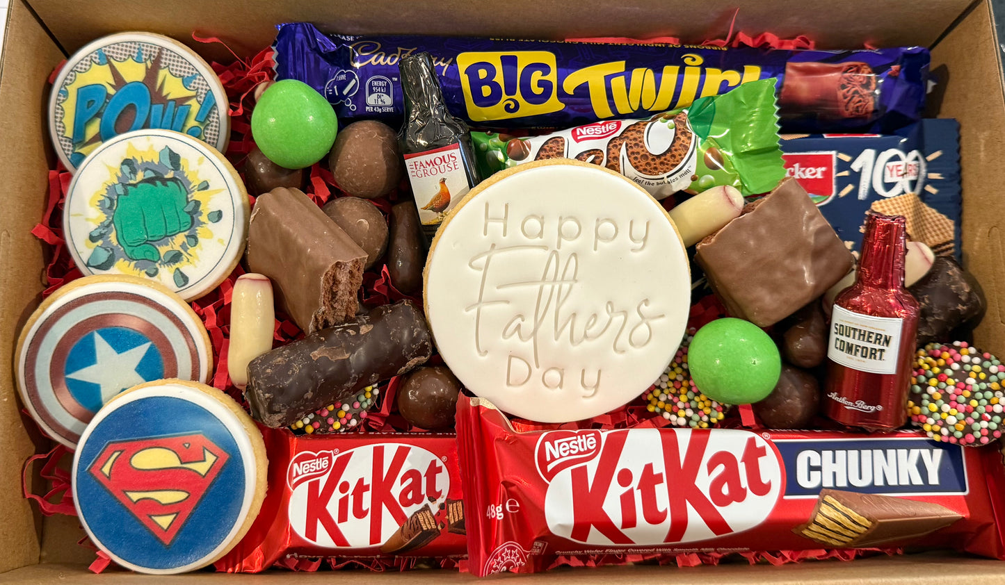 Fathers Day cookies/chocolate box