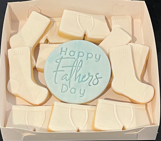 Fathers Day Socks n Jocks cookie box