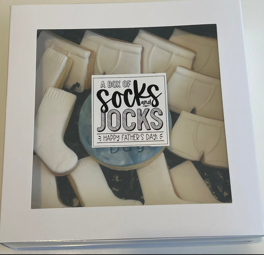 Fathers Day Socks n Jocks cookie box